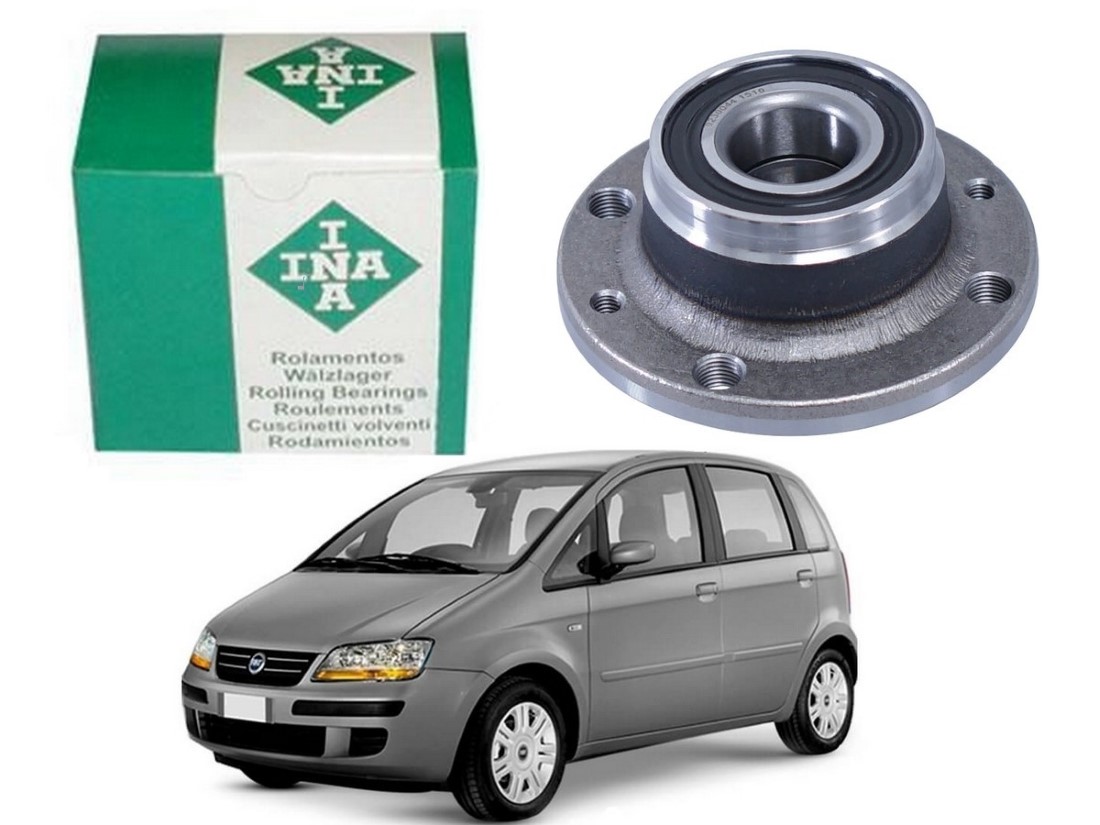  CUBO DE RODA TRASEIRO INA FIAT IDEA 1.8 SEM ABS 2005 A 2010