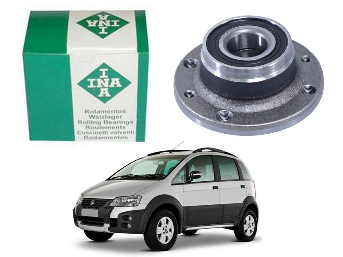  CUBO DE RODA TRASEIRO INA FIAT IDEA ADVENTURE 1.8 SEM ABS 2005 A 2010