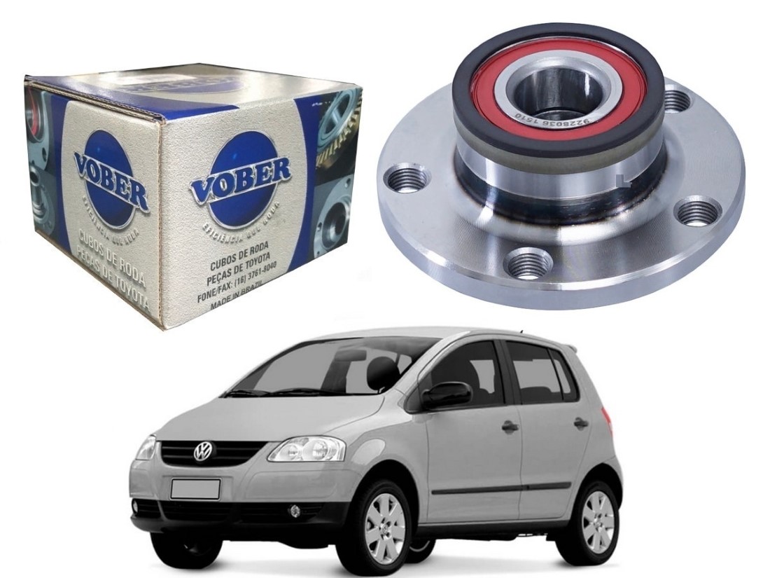  CUBO DE RODA TRASEIRO VOBER VOLKSWAGEN FOX 1.0 SEM ABS 1.6 SEM ABS 2003 A 2009