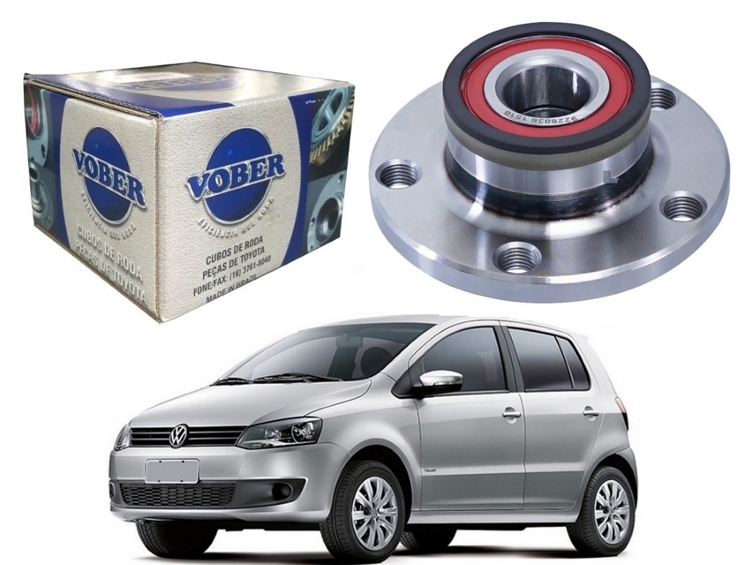  CUBO DE RODA TRASEIRO VOBER VOLKSWAGEN FOX 1.0 SEM ABS 1.6 SEM ABS 2010 A 2014