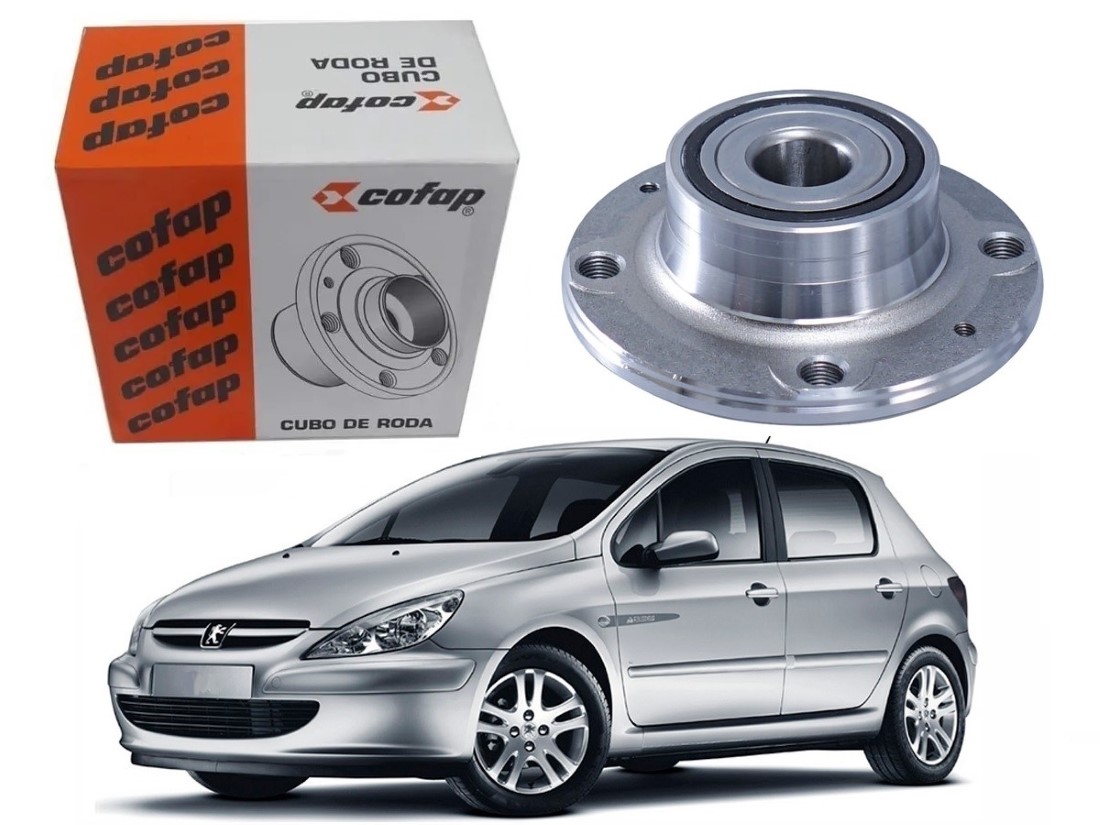  CUBO DE RODA TRASEIRO COFAP PEUGEOT 307 2.0 2002 A 2006