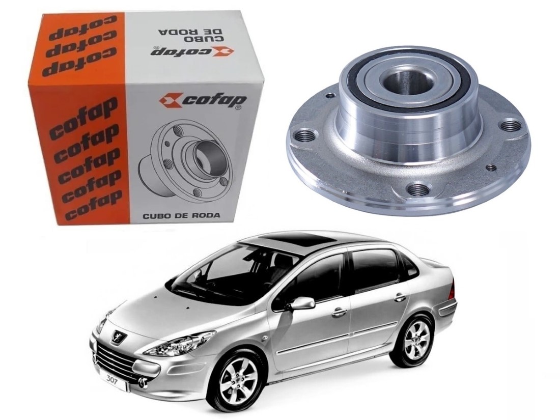  CUBO DE RODA TRASEIRO COFAP PEUGEOT 307 SEDAN 2.0 2007 A 2012