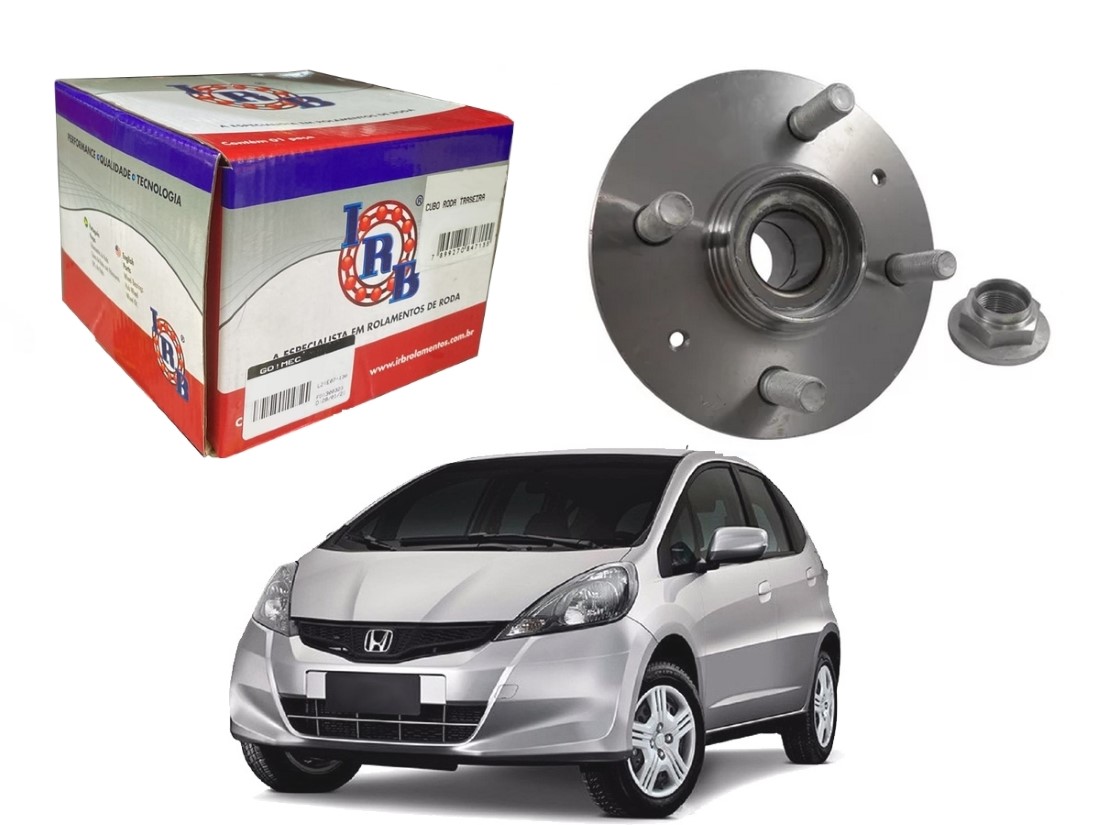  CUBO DE RODA TRASEIRO IRB HONDA FIT 1.5 2009 A 2014