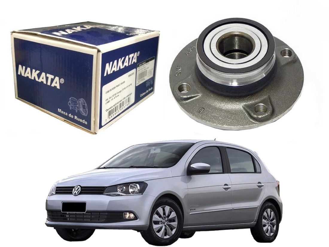  CUBO DE RODA TRASEIRO NAKATA VOLKSWAGEN GOL COM ABS 1.6 2012 A 2015