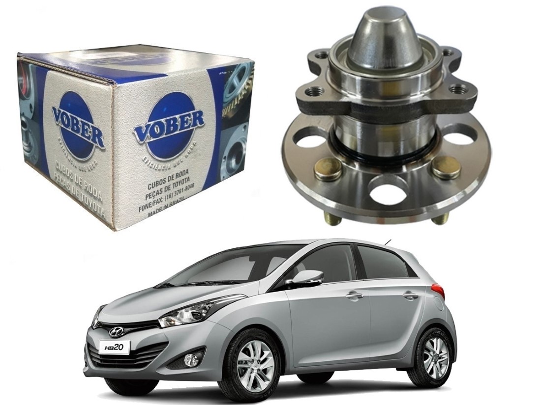  CUBO DE RODA TRASEIRO VOBER HYUNDAI HB20 1.0 1.6 2012 A 2015