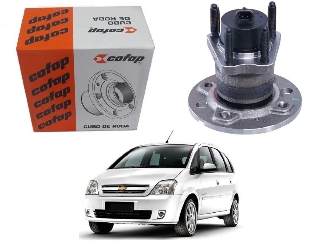  CUBO DE RODA TRASEIRO COFAP CHEVROLET MERIVA 1.4 COM ABS 2009 A 2012