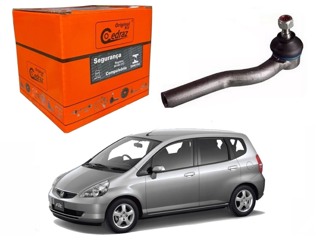  TERMINAL DIREÇÃO ESQUERDO CEDRAZ HONDA FIT 1.4 2004 A 2008