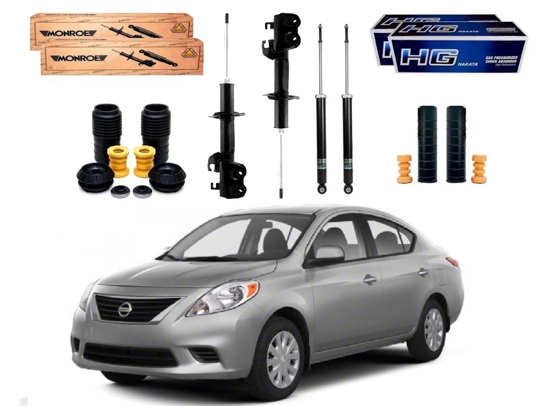  KIT AMORTECEDOR DIANTEIRO MONROE NISSAN VERSA 1.6 2012 A 2014