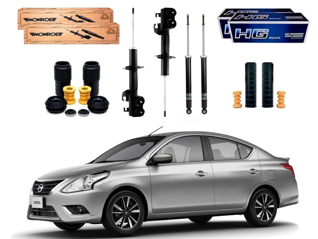  KIT AMORTECEDOR DIANTEIRO MONROE NISSAN VERSA 1.0 1.6 2015 A 2020