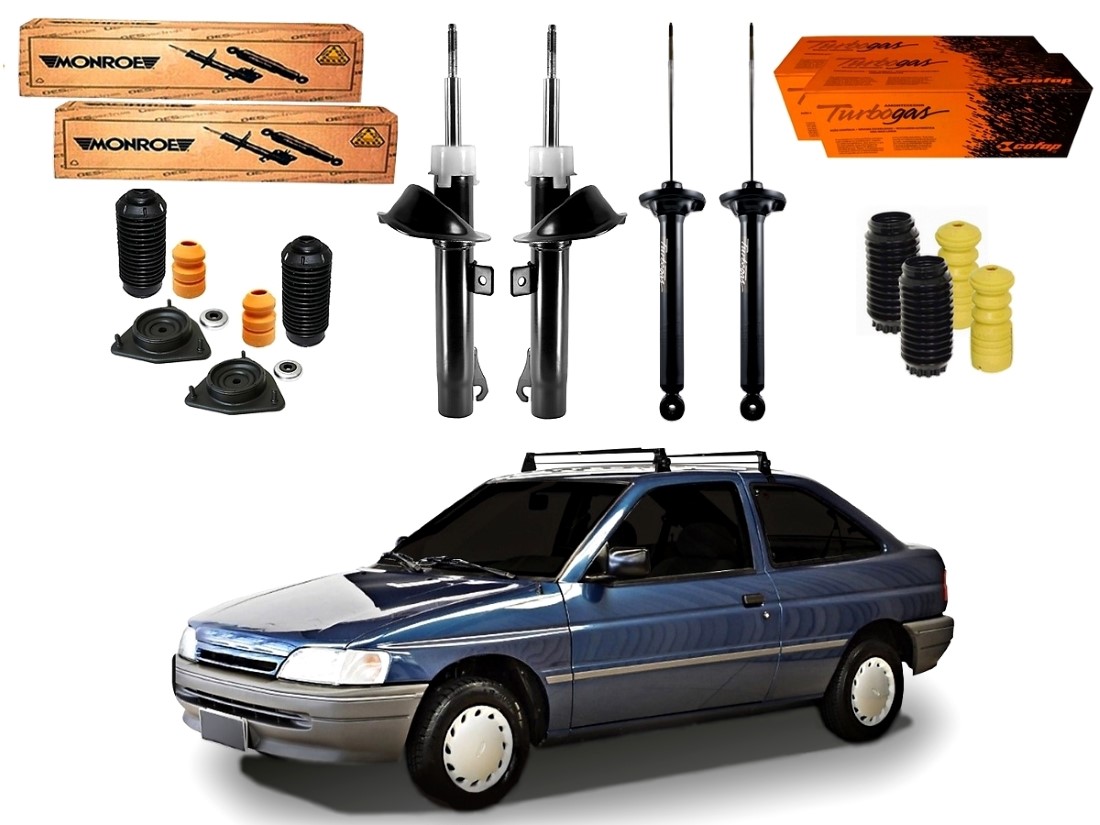  KIT AMORTECEDOR DIANTEIRO TRASEIRO FORD ESCORT 1.6 1.8 2.0 1993 A 1996