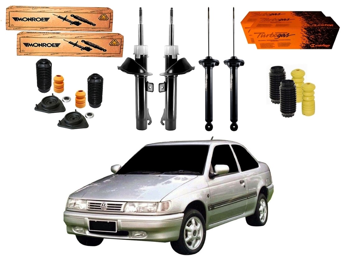  KIT AMORTECEDOR DIANTEIRO TRASEIRO VOLKSWAGEN LOGUS 1.8 2.0 1993 A 1996