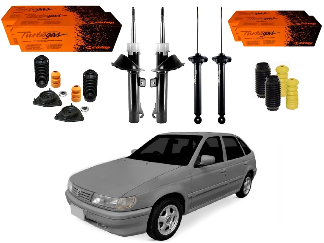  KIT AMORTECEDOR DIANTEIRO TRASEIRO VOLKSWAGEN POINTER 1.8 2.0 1994 A 1996