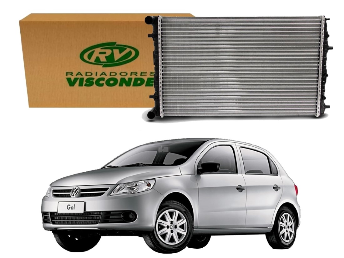  RADIADOR AGUA VISCONDE VOLKSWAGEN GOL 1.0 COM AR 1.6 COM AR 2009 A 2013