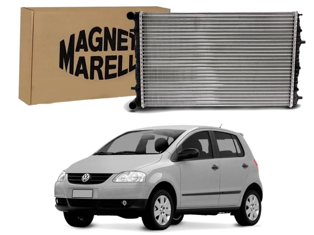  RADIADOR AGUA MARELLI VOLKSWAGEN FOX 1.0 COM AR 1.6 COM AR 2006 A 2009