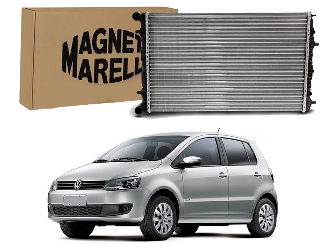  RADIADOR AGUA MARELLI VOLKSWAGEN FOX 1.0 COM AR 1.6 COM AR 2010 A 2014