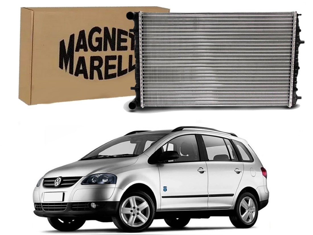  RADIADOR AGUA MARELLI VOLKSWAGEN SPACEFOX 1.6 COM AR 2006 A 2009