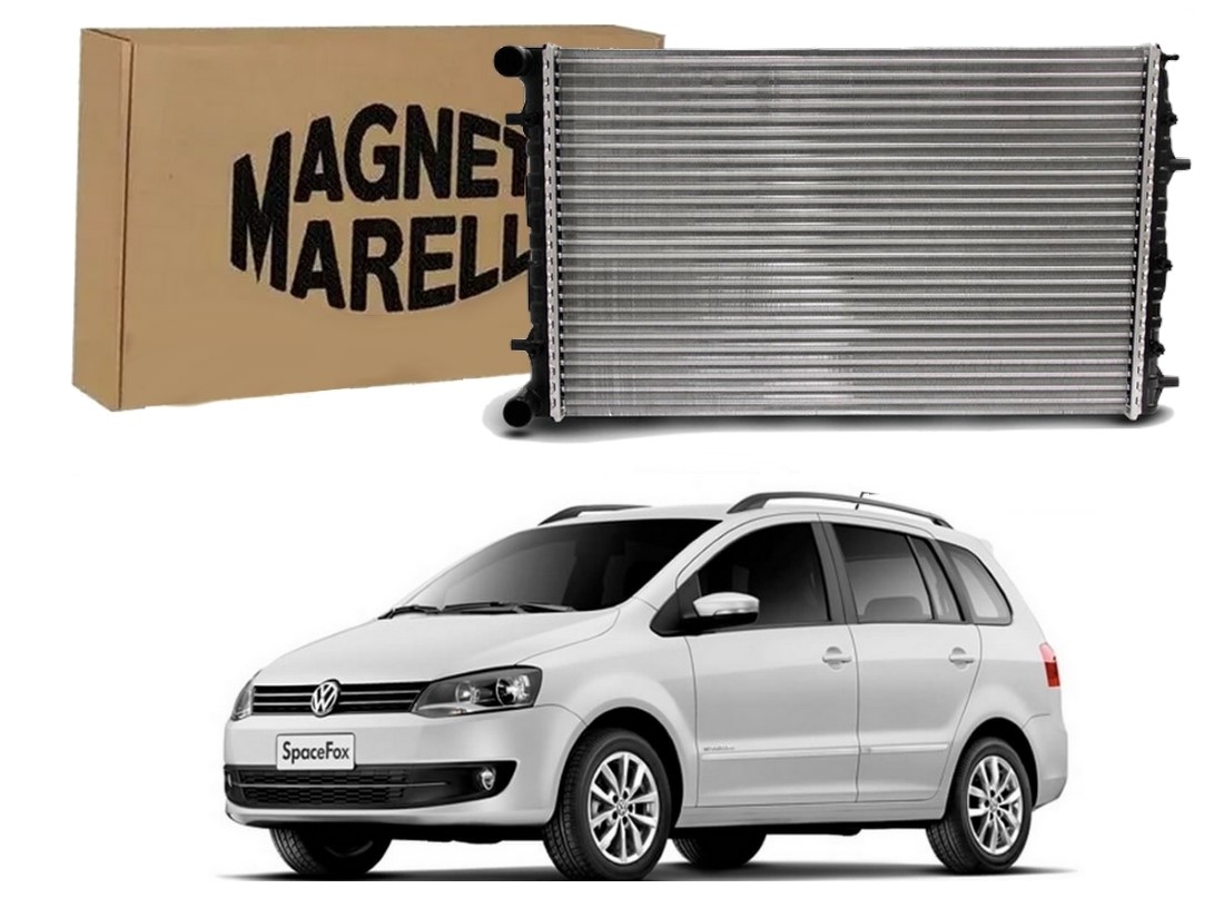  RADIADOR AGUA MARELLI VOLKSWAGEN SPACEFOX 1.6 COM AR 2010 A 2014