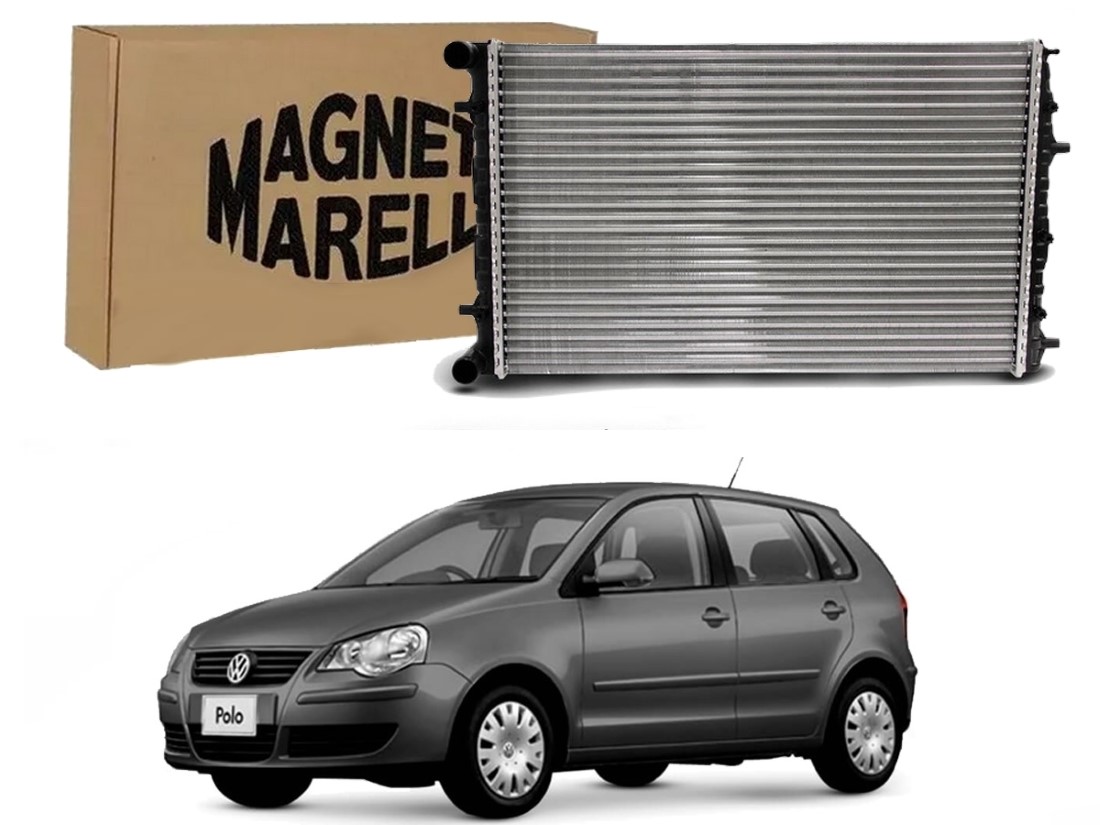  RADIADOR AGUA MARELLI VOLKSWAGEN POLO 1.0 COM AR 1.6 COM AR 2007 A 2011