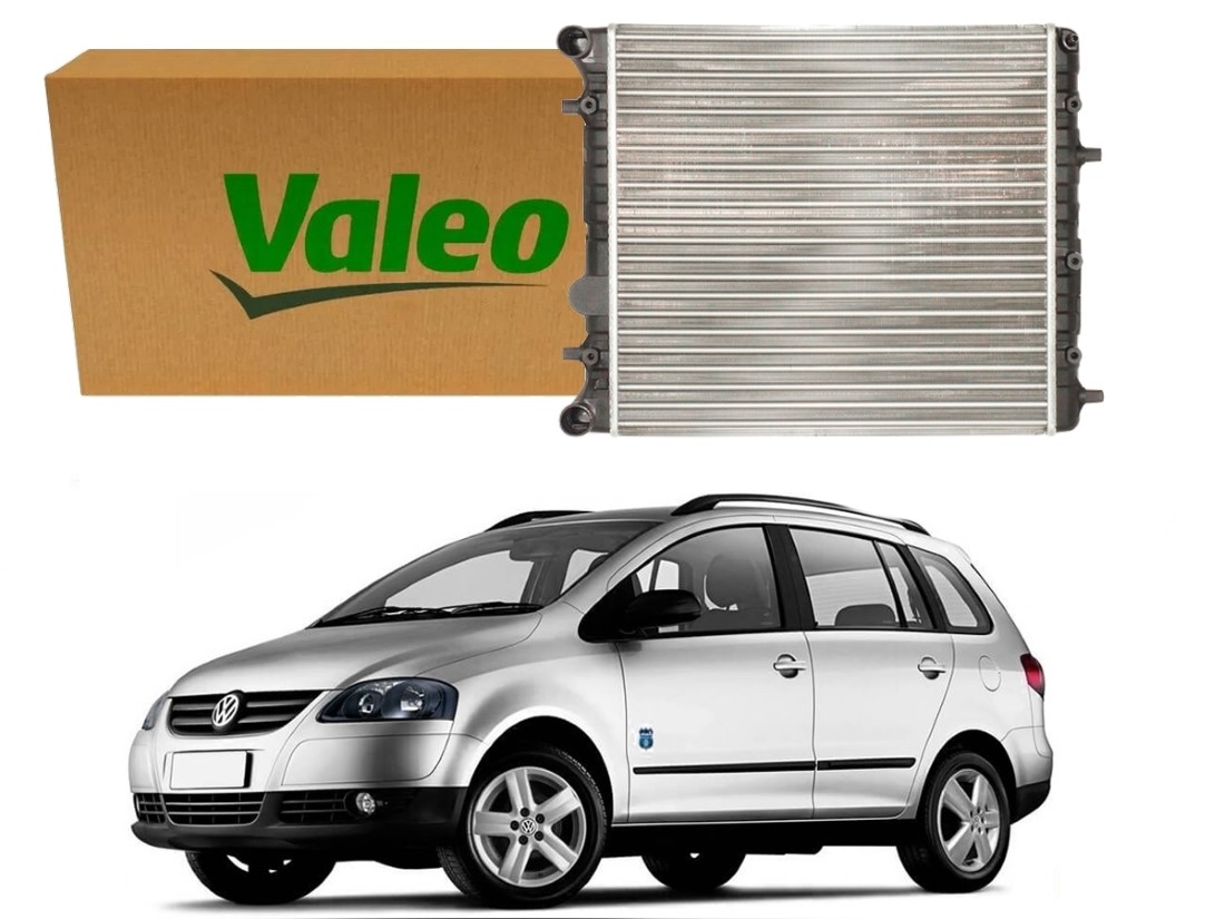  RADIADOR AGUA VALEO VOLKSWAGEN SPACEFOX 1.6 SEM AR 2006 A 2009