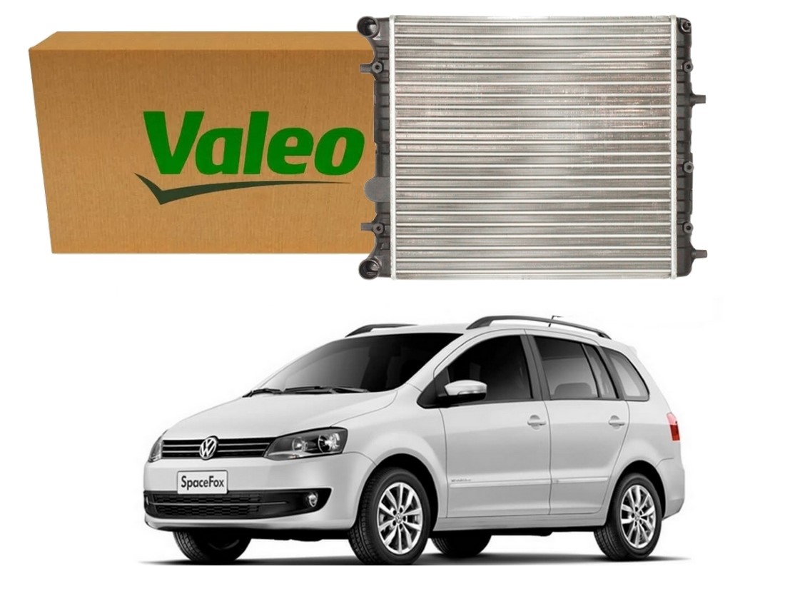  RADIADOR AGUA VALEO VOLKSWAGEN SPACEFOX 1.6 SEM AR 2010 A 2014