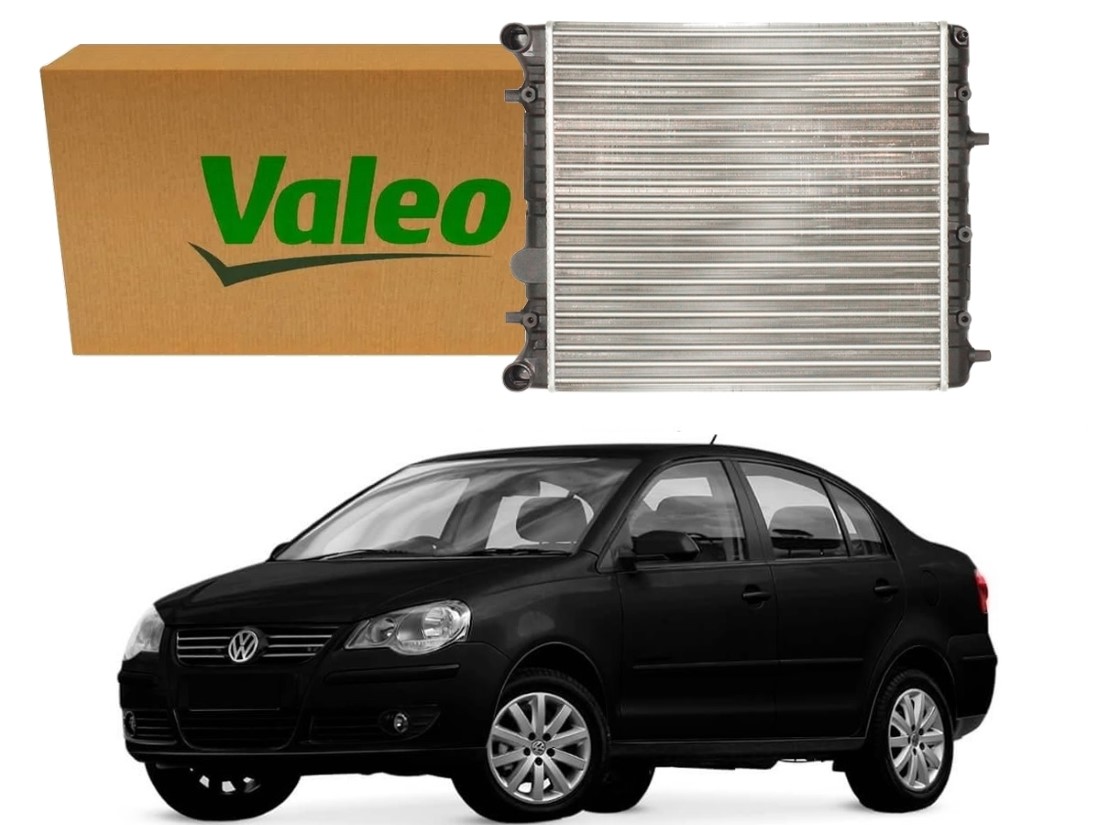  RADIADOR AGUA VALEO VOLKSWAGEN POLO SEDAN 1.0 SEM AR 1.6 SEM AR 2007 A 2011