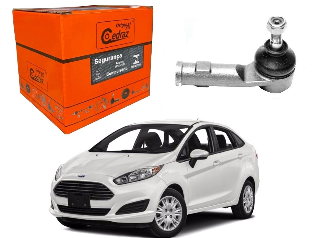  TERMINAL DIREÇÃO ESQUERDO CEDRAZ FORD NEW FIESTA SEDAN 1.5 1.6 2014 A 2017