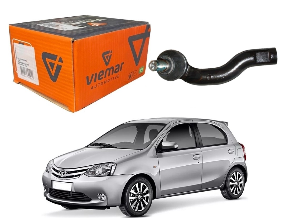  TERMINAL DIREÇÃO ESQUERDO VIEMAR TOYOTA ETIOS SEDAN 1.5 2012 A 2016