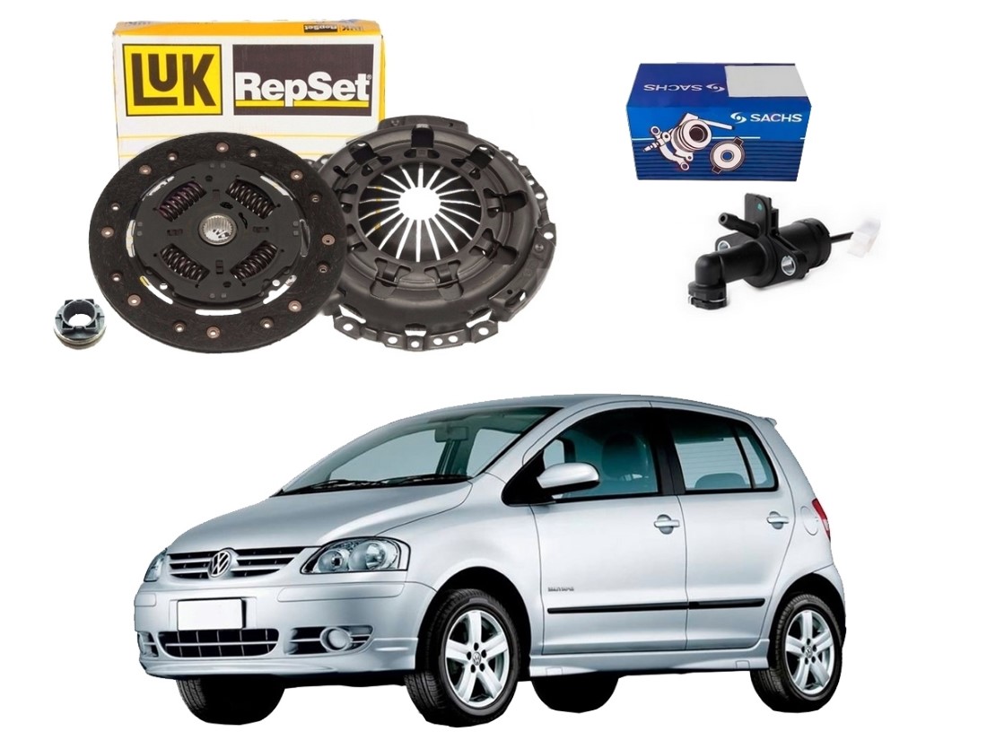  KIT EMBREAGEM LUK CILINDRO PEDAL VOLKSWAGEN FOX 1.0 1.6 2003 A 2009