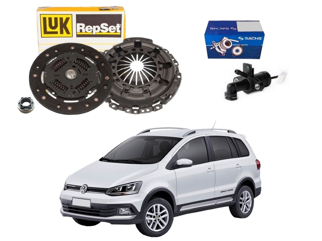  KIT EMBREAGEM LUK CILINDRO PEDAL VOLKSWAGEN SPACECROSS 1.6 2012 A 2018