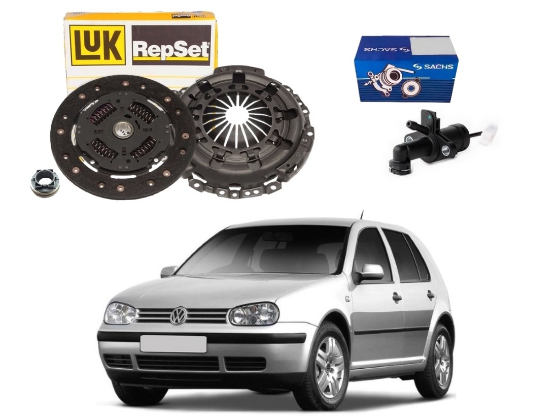  KIT EMBREAGEM LUK CILINDRO PEDAL VOLKSWAGEN GOLF 1.6 2003 A 2007