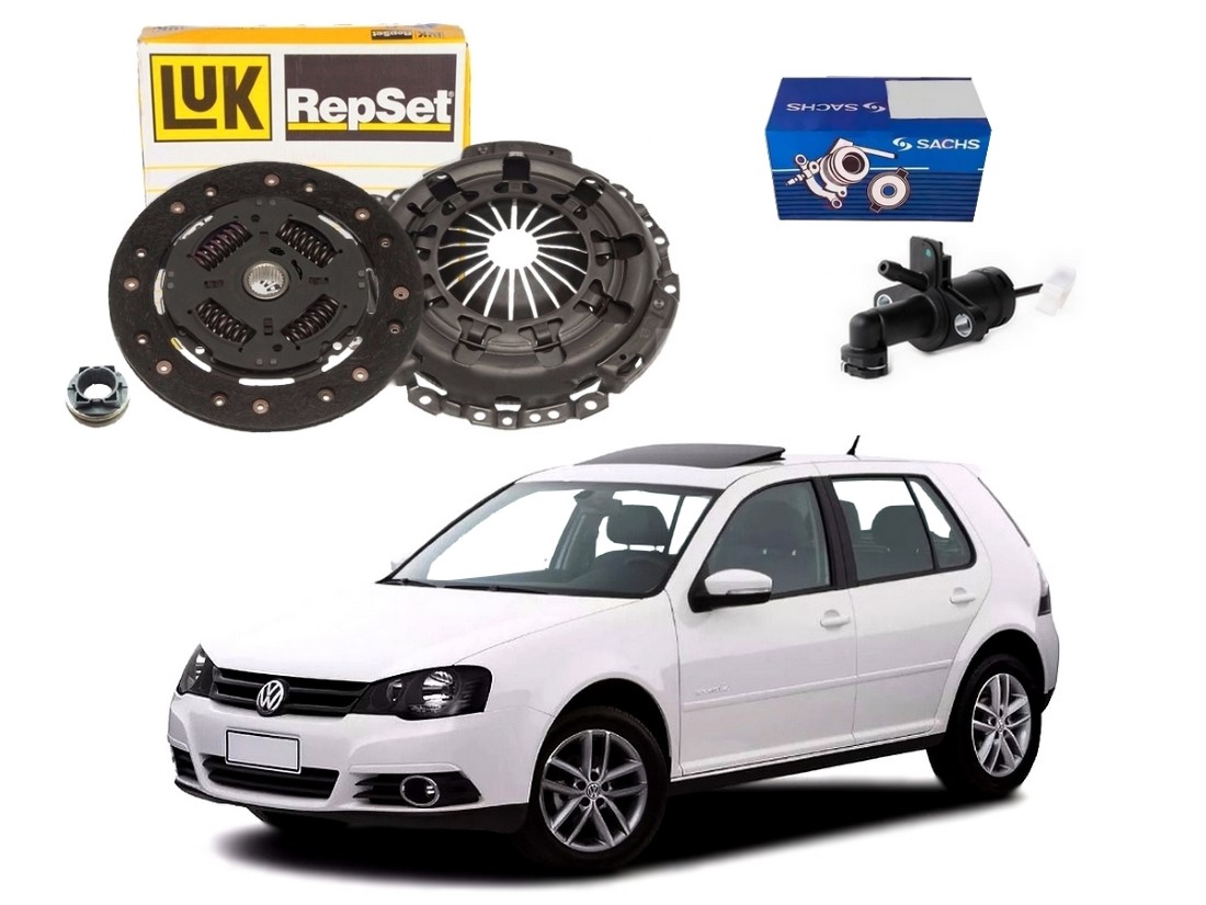  KIT EMBREAGEM LUK CILINDRO PEDAL VOLKSWAGEN GOLF 1.6 2008 A 2014