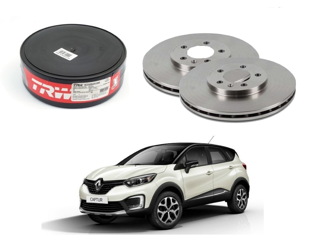  DISCO FREIO DIANTEIRO TRW RENAULT CAPTUR 2.0 2017 A 2019