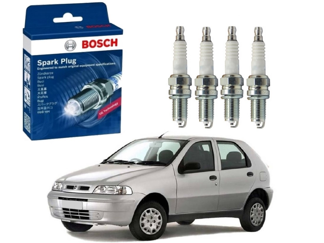  JOGO VELAS BOSCH FIAT PALIO 1.0 16V 1.3 16V 2000 A 2003