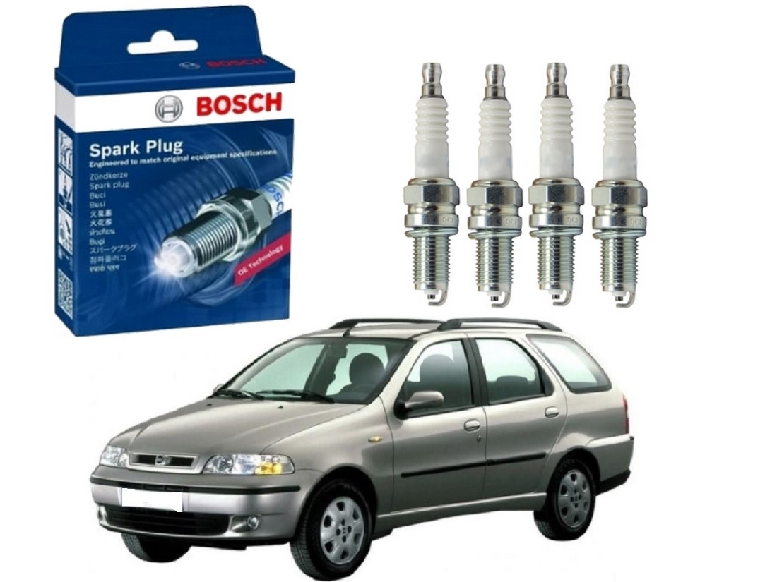  JOGO VELAS BOSCH FIAT PALIO WEEKEND 1.0 16V 1.3 16V 2000 A 2003