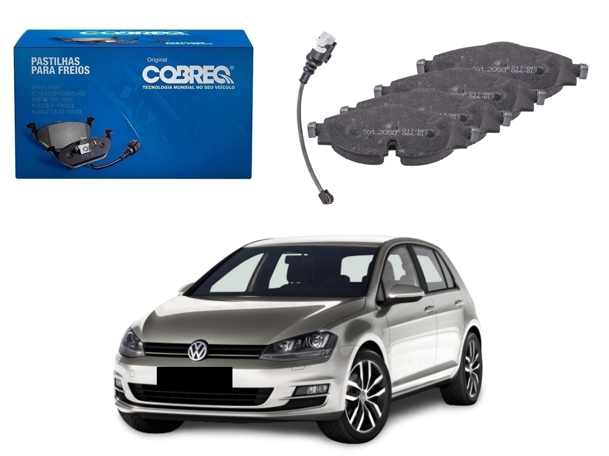  PASTILHA FREIO DIANTEIRA COBREQ VOLKSWAGEN GOLF 1.4 2014 A 2017