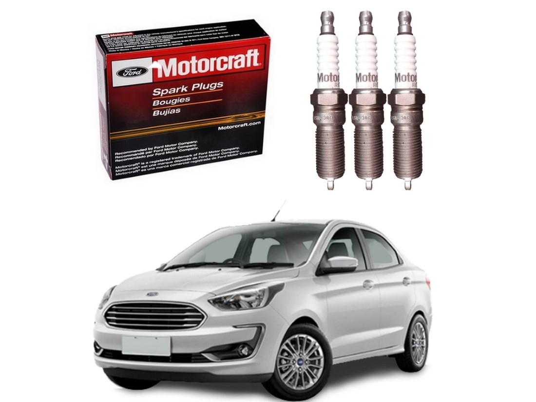  JOGO VELAS MOTORCRAFT FORD KA SEDAN 1.0 12V 2018 A 2020