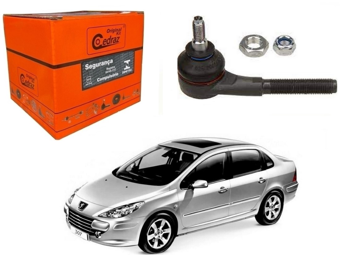  TERMINAL DIREÇÃO DIREITO CEDRAZ PEUGEOT 307 SEDAN 2.0 2006 A 2012