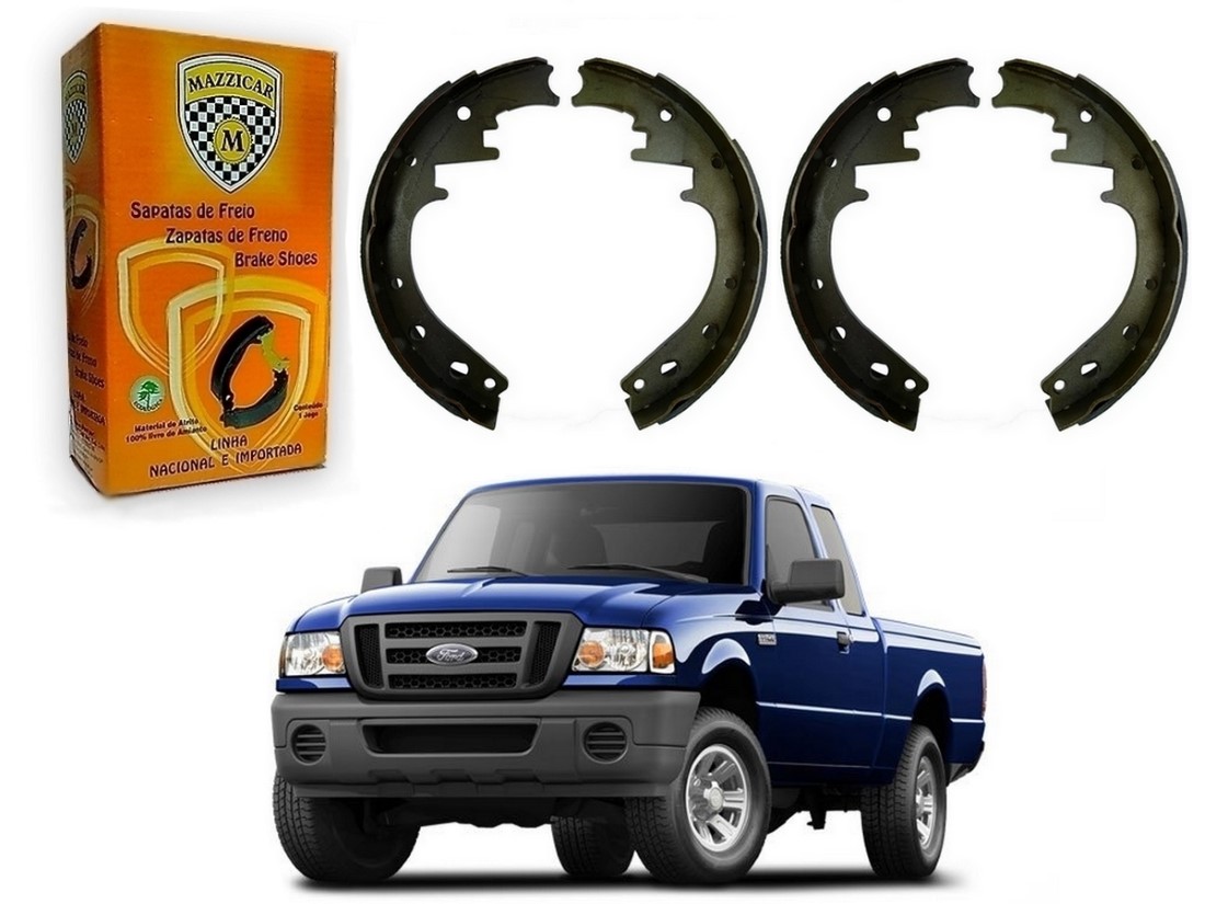  SAPATA DE FREIO MAZZICAR FORD RANGER 3.0 2005 A 2012