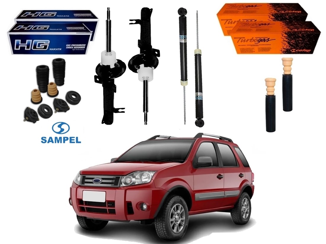  KIT AMORTECEDOR DIANTEIRO TRASEIRO COFAP FORD ECOSPORT MANUAL 4X2 1.6 2.0 2009 A 2012