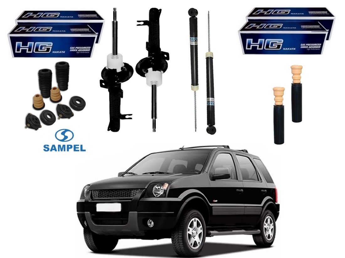  KIT AMORTECEDOR DIANTEIRO TRASEIRO NAKATA FORD ECOSPORT MANUAL 4X2 1.0 2003 A 2006