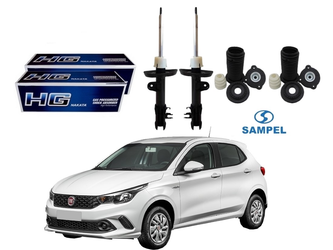  KIT AMORTECEDOR DIANTEIRO SAMPEL FIAT ARGO 1.0 1.3 1.8 2017 A 2020