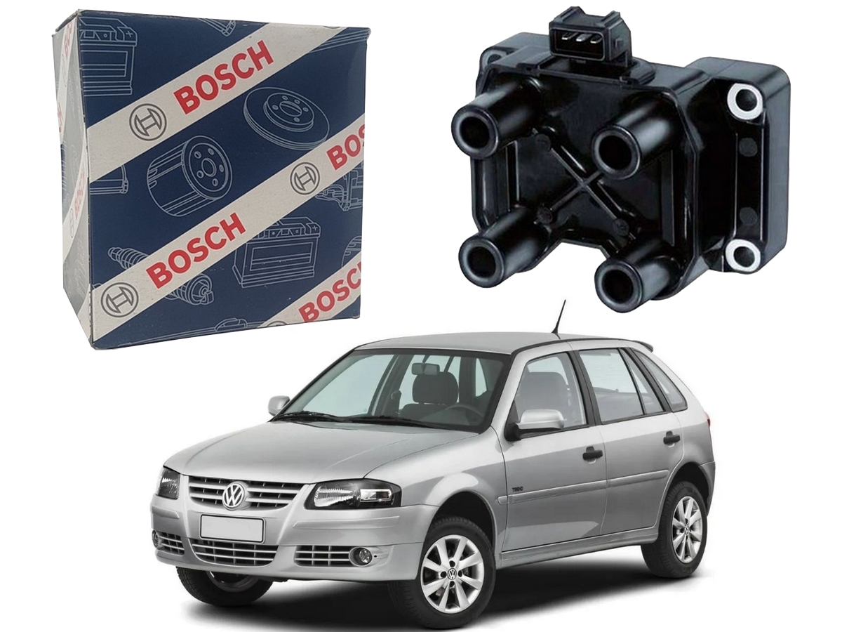  BOBINA DE IGNIÇÃO BOSCH VOLKSWAGEN GOL G4 1.6 1.8 FLEX 2006 A 2008