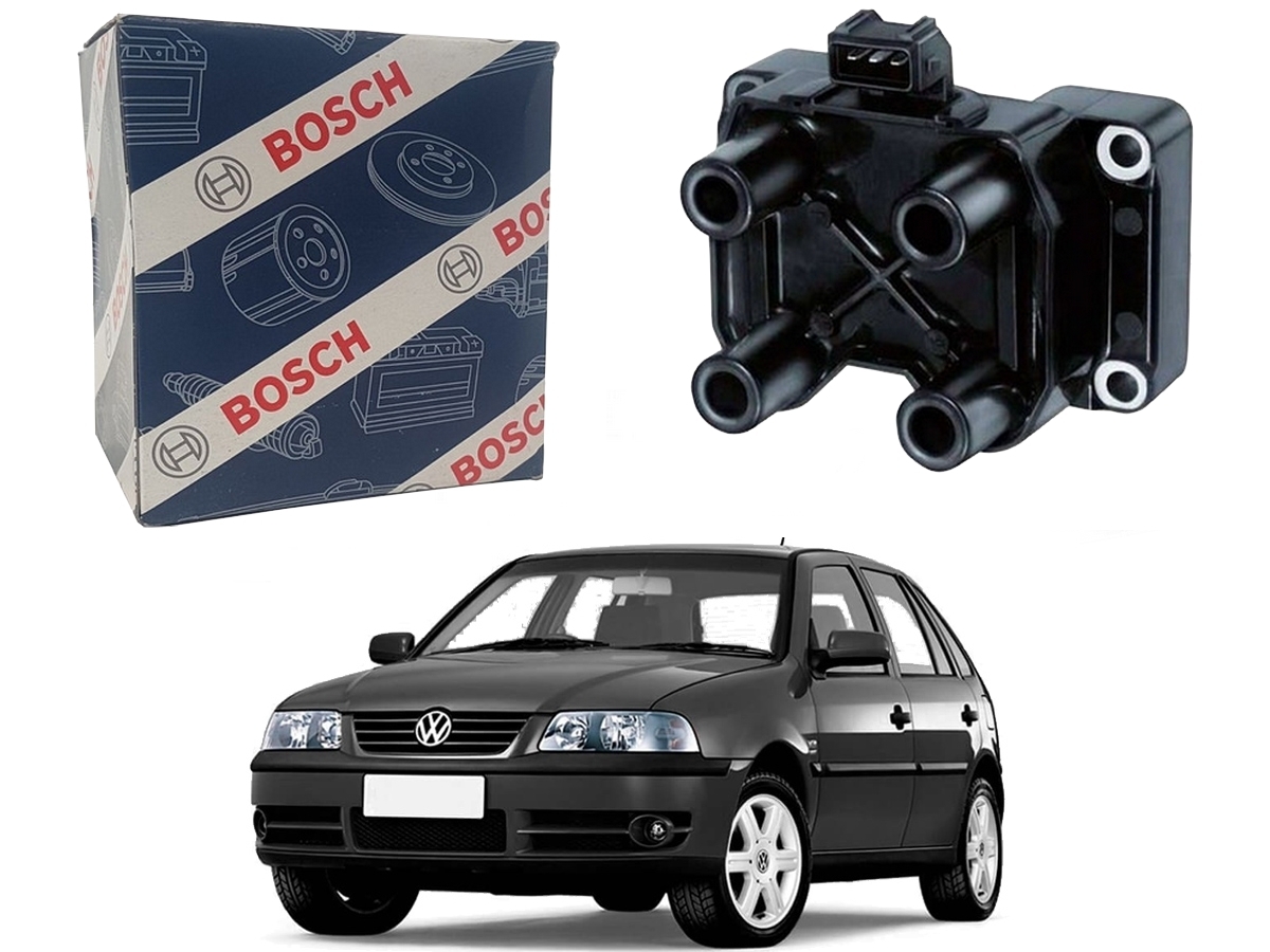  BOBINA DE IGNIÇÃO BOSCH VOLKSWAGEN GOL G3 1.6 1.8 FLEX 2003 A 2005