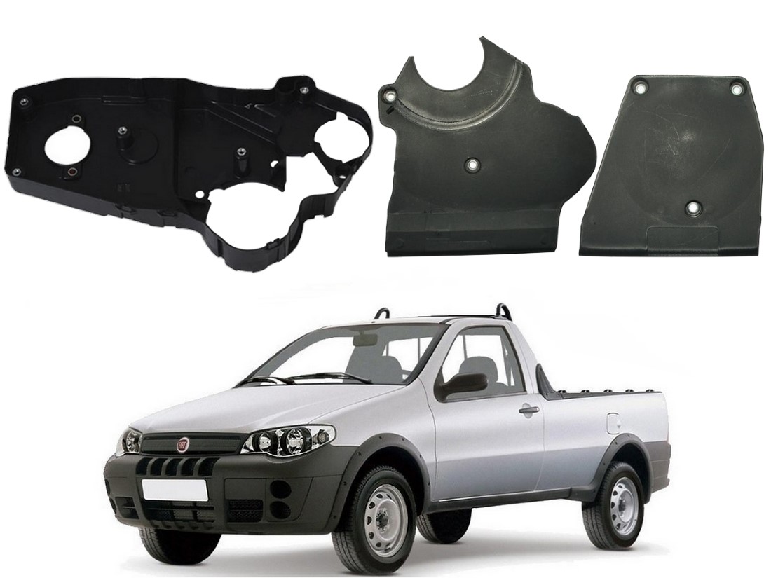  KIT PROTETOR CORREIA DENTADA REVIAM FIAT STRADA 1.8 2005 A 2010