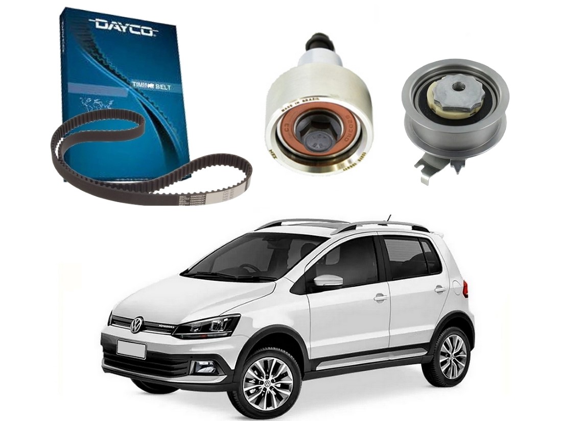  KIT CORREIA DENTADA DAYCO TENSOR VOLKSWAGEN CROSSFOX 1.6 16V 2015 A 2019