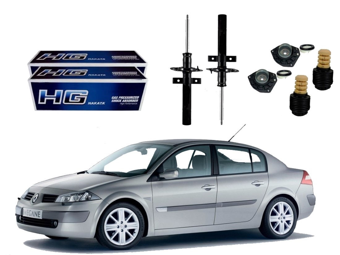  KIT AMORTECEDOR DIANTEIRO NAKATA RENAULT MEGANE SEDAN 1.6 2.0 2006 A 2012