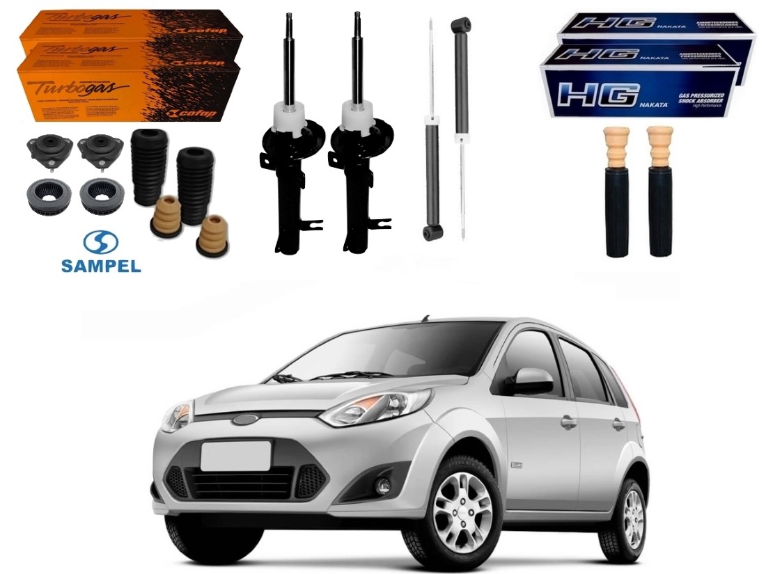  KIT AMORTECEDOR DIANTEIRO TRASEIRO COFAP FORD FIESTA 1.0 1.6 2010 A 2014