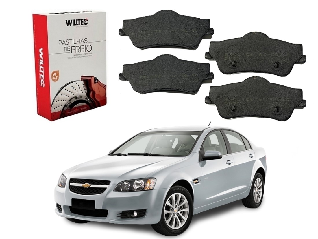  PASTILHA FREIO TRASEIRA WILLTEC CHEVROLET OMEGA 3.6 2008 A 2014