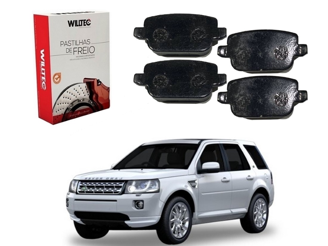  PASTILHA FREIO TRASEIRA WILLTEC LAND ROVER FREELANDER 2.2 3.2 2007 A 2012