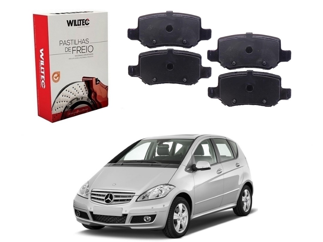  PASTILHA FREIO TRASEIRAS WILLTEC MERCEDES-BENZ CLASSE A200 1.6 2.0 2004 A 2012